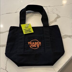 Limited Edition 2025 Trader Joe’s Halloween Black and Orange Canvas Tote Bag NWT